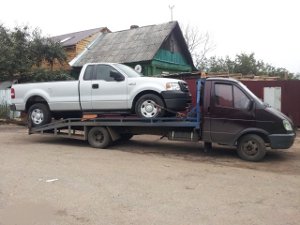Фото эвакуации джипа пикапа